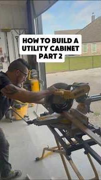 How to build a utility cabinet #fyp #diy #howto #woodworking #carpentry #cabinets