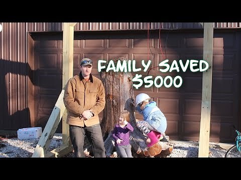 Family saved $5000 building our own own gantry crane lift! See how!