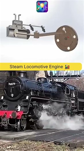 Steam Locomotive Engine 🚂 #engineering #machine #steamlocomotive #techshorts
