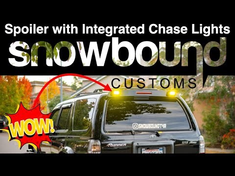 Snowbound Customs Spoiler Chase Light Install (3rd Gen Toyota 4Runner)