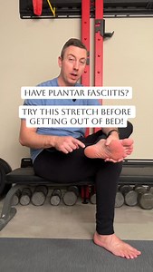 If you have plantar fasciitis then you know the very first steps in the morning can be excruciating. You can thank your sleeping posture for that. Because your feet are in one position all night when you put your feet on the ground for the first time it can feel like tearing. Here I discuss a simple stretch that can be really helpful in making that first step pain less severe. Share this with a friend who is suffering! Take Care! God Bless! | Back at It Physical Therapy