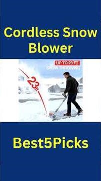 Best Cordless Snow Blower #shorts #snow #blower