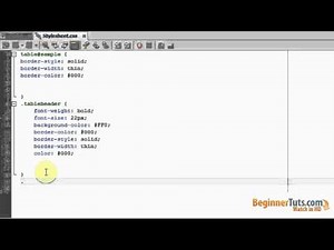 CSS (cascading style sheets) for beginners #6 - Table styling in CSS