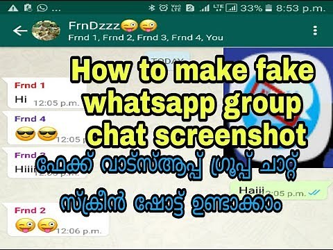 How To make fake whatsapp group chat screenshot