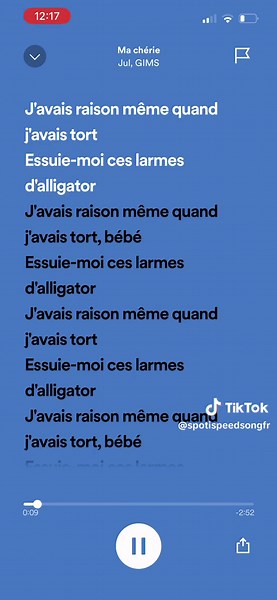 Ma chérie - Jul, GIMS // #Macherie#GIMS#speedsong #parole #song #playback #spotify #spotispeedfr #pourtoi #fyp #France #percer #viral #CapCut