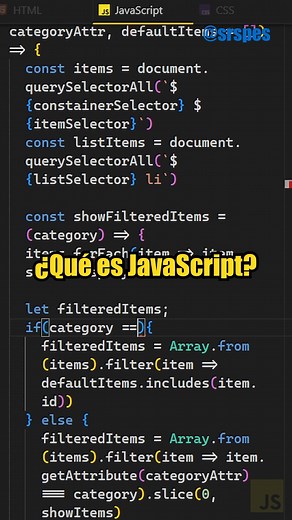 ¿Qué es JavaScript y para qué sirve? . . #srspes #html #javascript #desarrolloweb | SrSpes