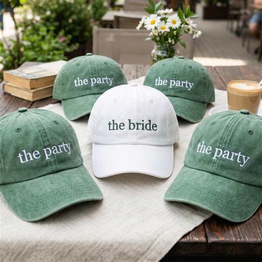 Embroidered Bride Squad Baseball Cap: Custom Bachelorette Party Gift - Etsy