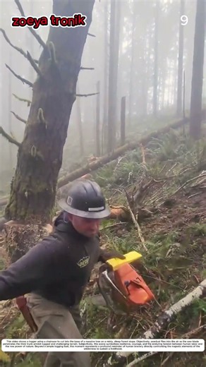 Forestry Work: How Heavy-Duty Saws Transform Giant Trees Into Clear Slopes
