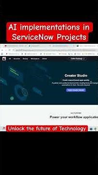 AI implementations in ServiceNow projects #intelligentautomation