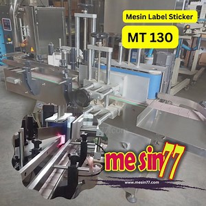 Mesin Label Sticker MT 130 Mesin untuk memasang label sticker pada botol, kaleng atau jar. Konsultasi chat : https://wa.me/6281805134937 #mesinlabel #mesinlabelstiker #mesinlabelsticker #stickerlabellingmachine #mesinpasanglabel #mesinpasanglabelstiker #mesinotomatis #mesinlabelling #mesin77 #mesin_77 #cvcarmelhillmachinery | CV Carmel Hill Machinery | Facebook