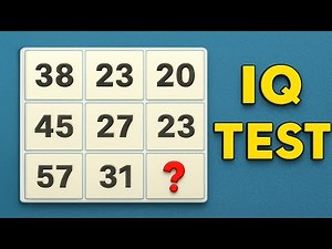 Number Puzzle IQ Test: Find The Missing Number