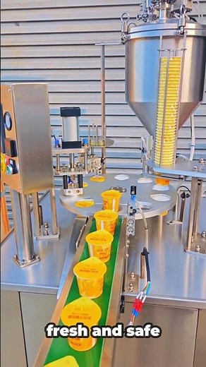 How Yoghurt Cups Are Filled and Sealed | Amazing Food Processing Machine