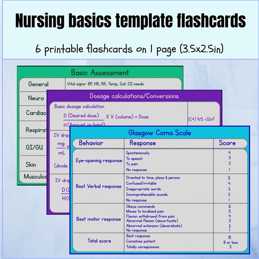 Nursing Printable Flashcards, Sbar Report, Nclex Studying, PDF Downloadable, Nurse Grad Gift, RN, LPN Nurse, Nursing Student, Future Nurse - Etsy Canada