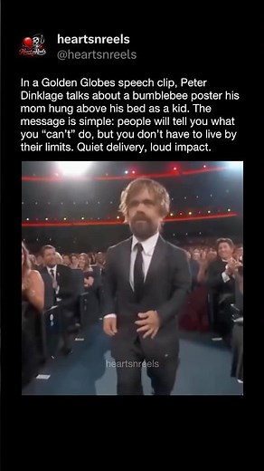 Peter Dinklage’s 2012 Golden Globes Speech The Bumblebee Story That Changed Everything