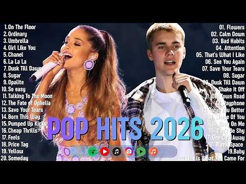 Trending Spotify 2026 🔥 Best Pop Songs – Justin Bieber, Taylor Swift, The Weeknd, Ariana Grande