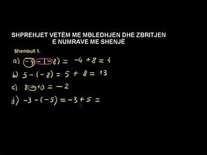 10 Matematika Klasa 7 Mesimi 10 Shprehjet vetëm me mbledhjen dhe zbritjen e numrave me shenjë