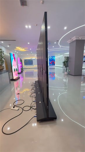 Single units are poster displays, but combined together they become a giant LED screen!
