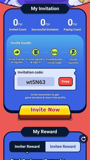 use my invite code to get free 30min time to play games in cato