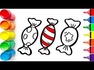 How to Draw 3 Sweet Candies | Easy Step by Step Tutorial