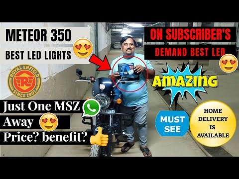 Royal Enfield Meteor 350 Best LED Bulb for Headlight | On Subscriber demand | 😎😎😎 Vlog # 160