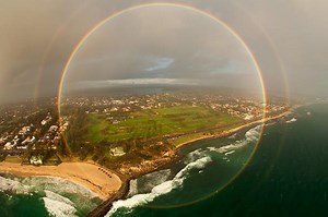 Fantastic and Rare Picture of a Circular Rainbow