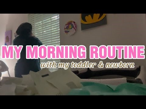 *REALISTIC* MORNING ROUTINE | with my toddler & Newborn baby.