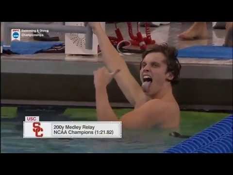 NCAA Men's Swimming & Diving - Highlights 3/22/18