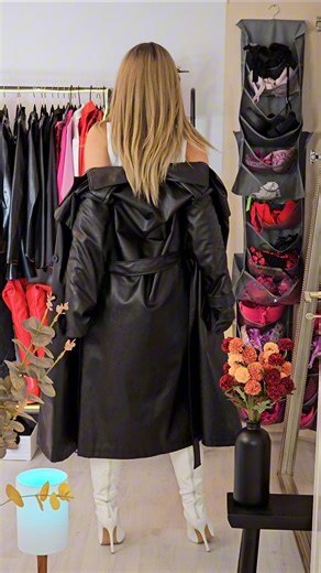 Black & White outfit ideas🖤🤍 #fashion #trenchcoat #boots #overthekneeboots #fyp #shorts