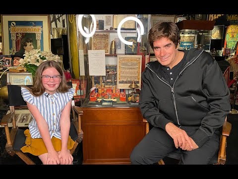 Magician David Copperfield answers 7 Questions with Emmy and makes her disappear!