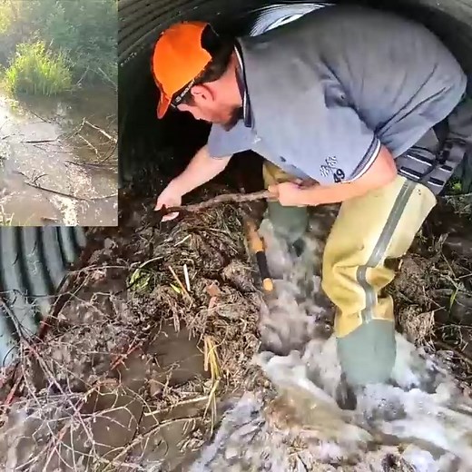 Part 4 Massive Powerfull Flow As We Unclog This Huge Culvert Pipe | Pos10