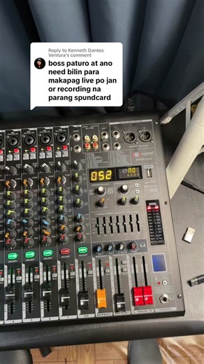 Replying to @Kenneth Dantes Ventura USB RECORDING USING JOSON SPIDER 8 PLUS #joson #mixer #soundsystem #recording @Joson World Electronics PH @Joson Philippines