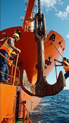 How a Massive Ship Anchor Stops a Giant Cargo Vessel in Minutes ⚓🚢 | Incredible Maritime Engineering
