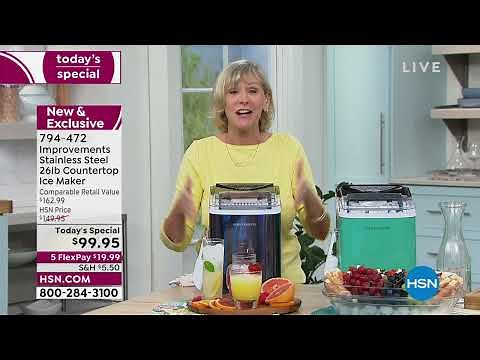 Improvements Portable Ice Maker with 26 lb. Capacity