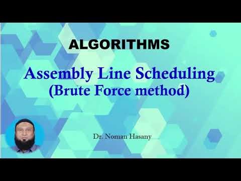 Assembly Line Scheduling - Brute force Method