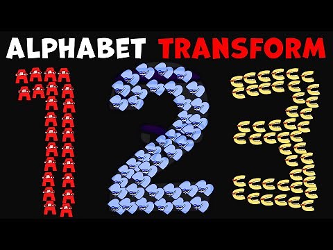 Alphabet Lore Snakes transform Letters Number Lore (1-26)