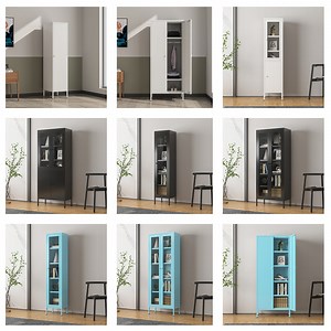 [Hot Item] 1 Door Tall Single Metal Locker Style Storage Cabinet, Mint