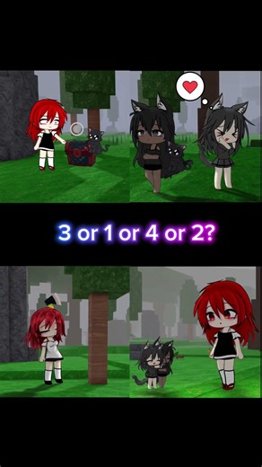 1 or 2? || WAA AA‼️✨️ || ib @itzmichell #99nightintheforest #anime #alightmotion #gacha #heat