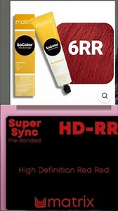 USING MATRIX SO COLOR 6RR AND SUPER SYNC HD-RR ON VIRGIN NEW GROWTH DARK HAIR