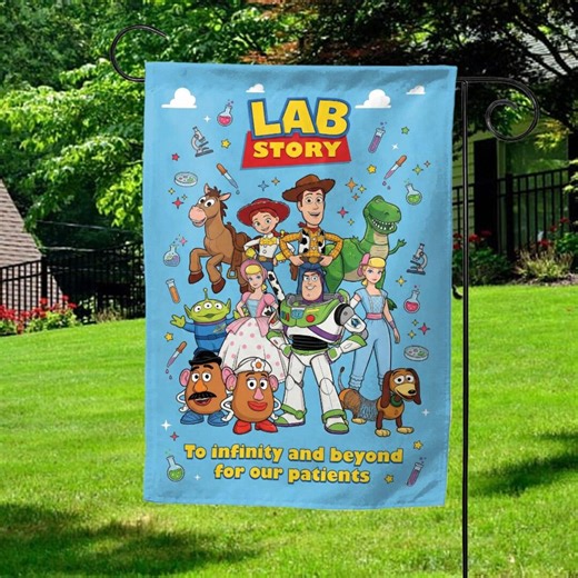 Lab Week 2026 Garden Flag, Lab Story, Lab Week Flag, Lab Team, Lab Assistant, Phlebotomist Flag, Med Lab Tech D2N410 - Etsy