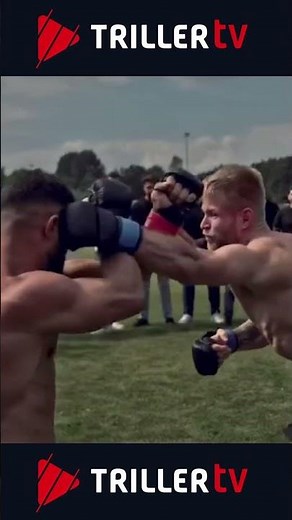 Hard backyard MMA fight