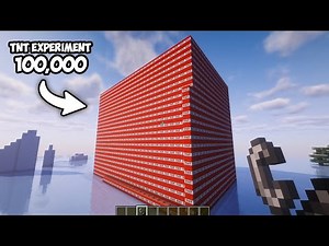I Tested 100,000 TNT Explosion in Minecraft! (Real)