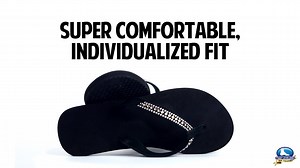 Our custom orthotic flip-flops make the body healthier and happier by absorbing shock and supporting all three arches of the foot. They are individualized to your needs, so they are super comfortable!! | Foot Levelers