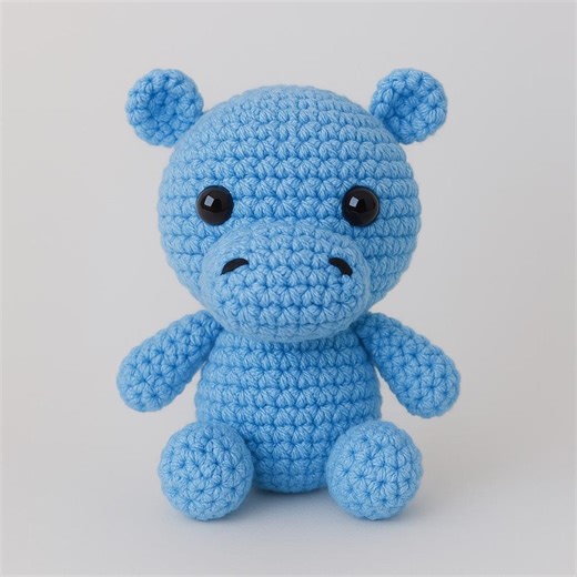 Amigurumi Hippo Crochet Pattern | DIY Small Animal (PDF Pattern) - Etsy Canada