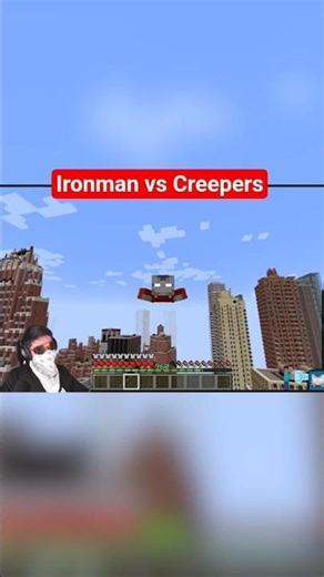 Ironman Vs Creepers...💀 #minecraft