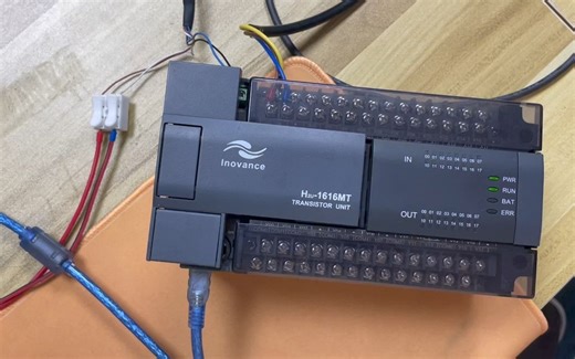 汇川PLC与红外温度传感器Modbus-RTU通信演示