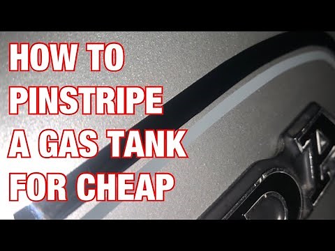 How To Use Pinstripe Tape on Curved Surfaces Like A Motorcycle Tank for Cheap