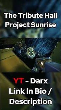 Visiting The Tribute Hall In Destiny 2 Years After It Got Vaulted (Project Sunrise)