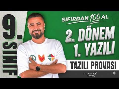 9.Sınıf Matematik 2.Dönem 1.Yazılı Provası | YAZILI KAMPI | Rehber Matematik