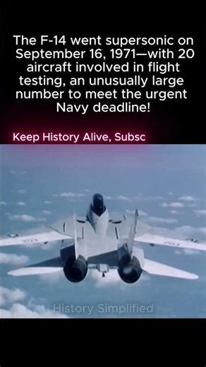 F-14 Supersonic: September 16, 1971. 20 Jets In Flight Test. 12th Aircraft Broke MACH 1.