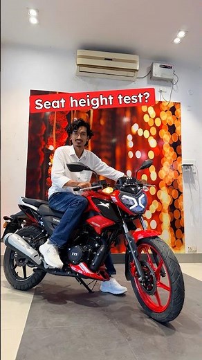 New TVS Raider 125 Seat Height Test 🔥 | Short Riders ke Liye Best Bike? #shorts #tvs #raider